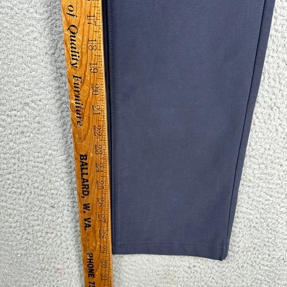 J Crew 770 Mens Straight Pants 32X30 Navy Blue Flat Front Performance Tech NEW